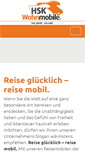 Mobile Screenshot of hsk-wohnmobile.de