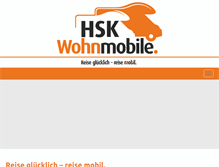 Tablet Screenshot of hsk-wohnmobile.de